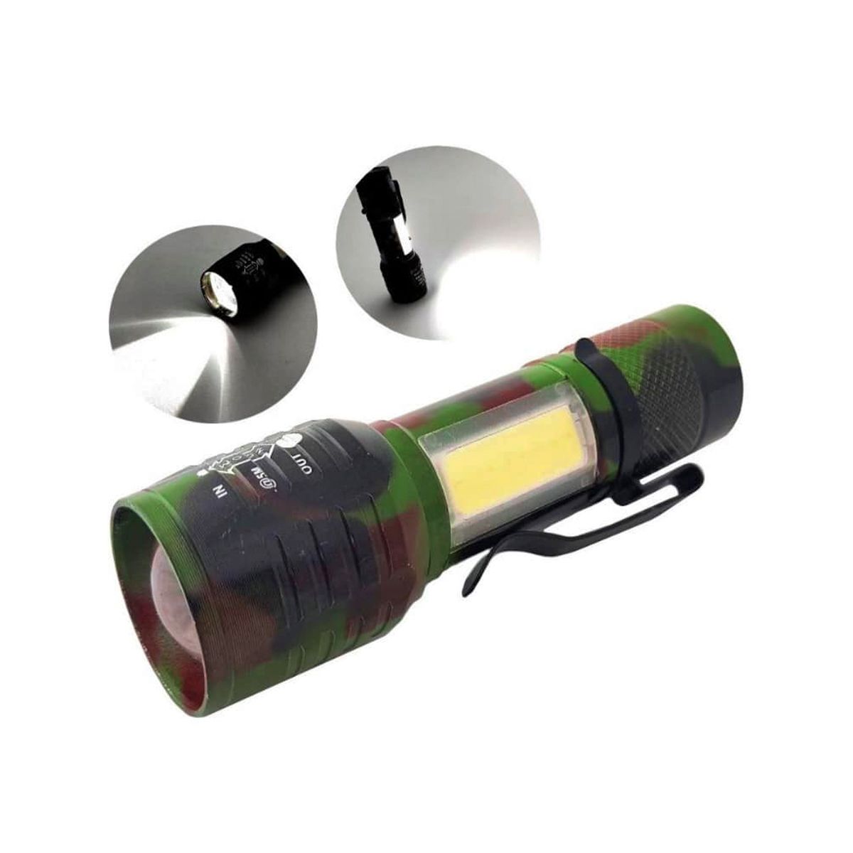 CAFINI - Linterna de mano LED Táctica CN-7155A GENERICO