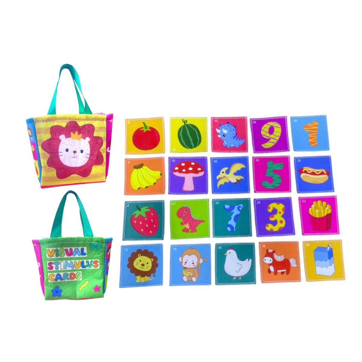 GENERICO - Tarjetas De Tela Didactica