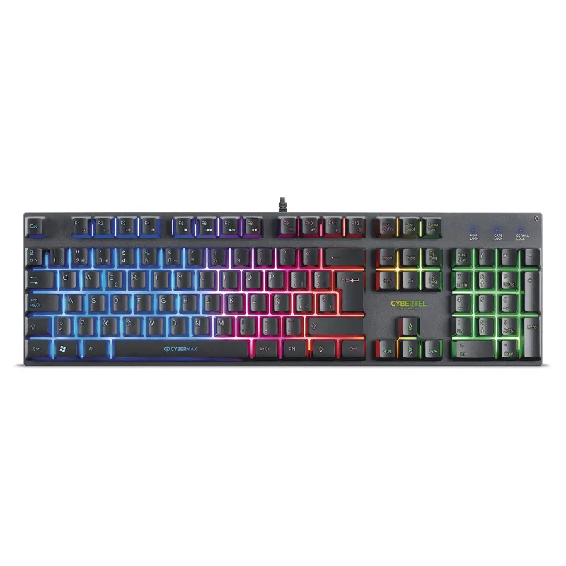 CYBERTEL - Teclado Gamer Rainbow Element - CYB K500