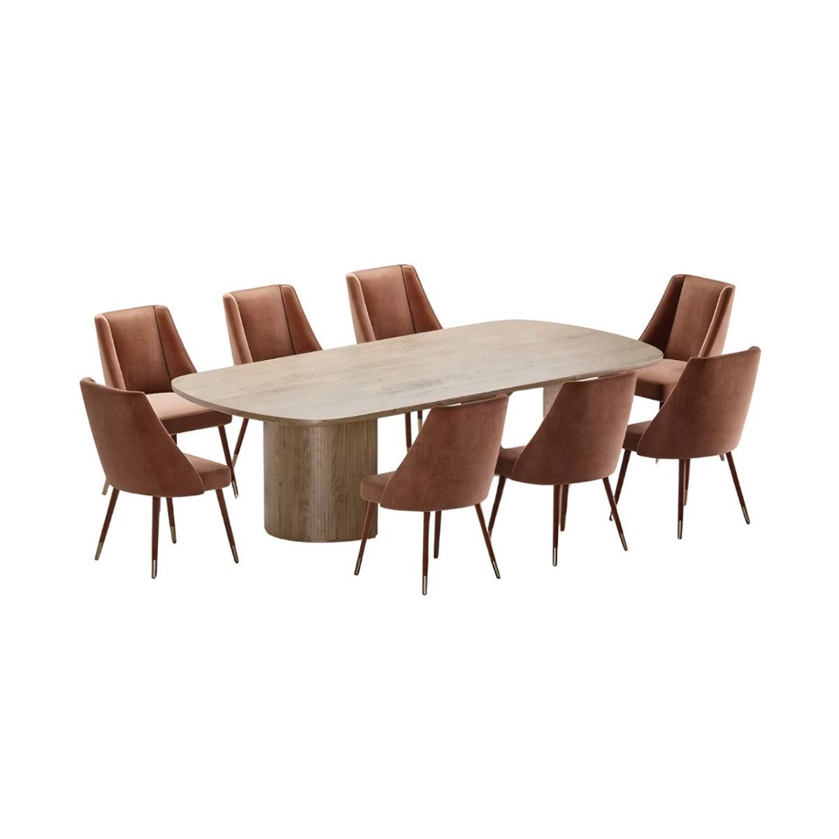 GENERICO - Juego de Comedor Motala Viken - Ocre