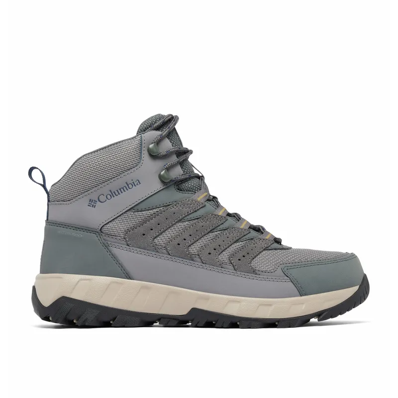 COLUMBIA - Zapatillas Botín Para Hombre Strata Trail™ Mid Waterproof Gris Columbia COLUMBIA