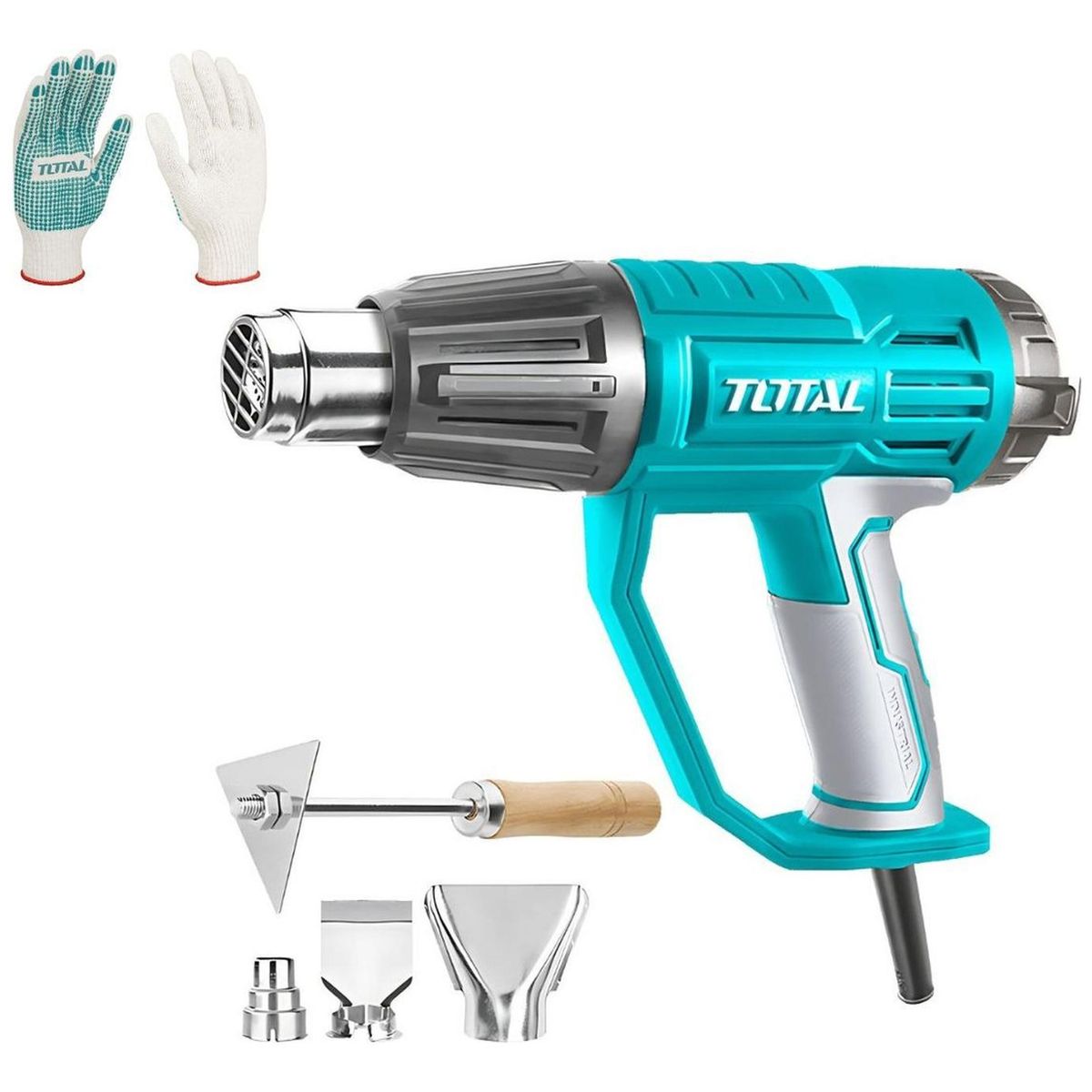 Total Tools - Pistola De Calor 2000w TB20056 + Guantes XL TSP11102 TOTAL