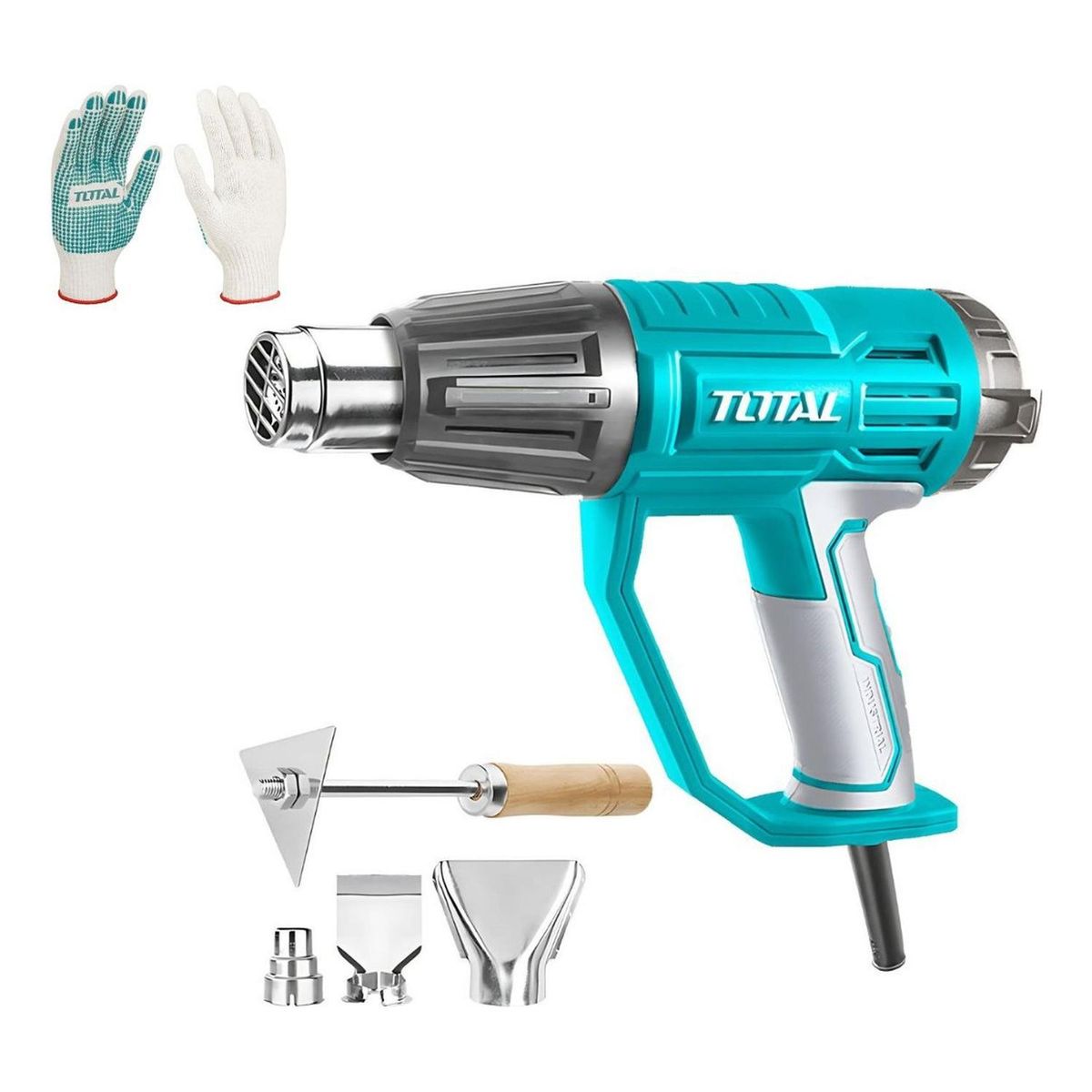Total Tools - Pistola De Calor 2000w TB20056 + Guantes XL TSP11102 TOTAL