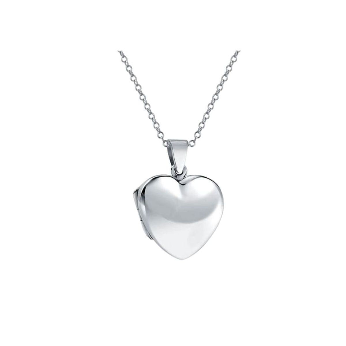 CLEO JOYAS & ACCESORIOS - Collar Relicario Corazón Recuerdos Perfecto Plata