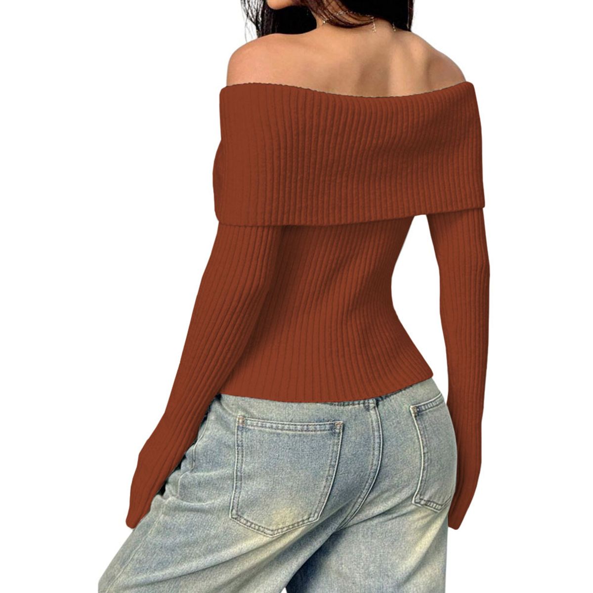 GENERICO - Sueter Mujer Hilo Mlarga Marinera 359G-23 Color Toffy