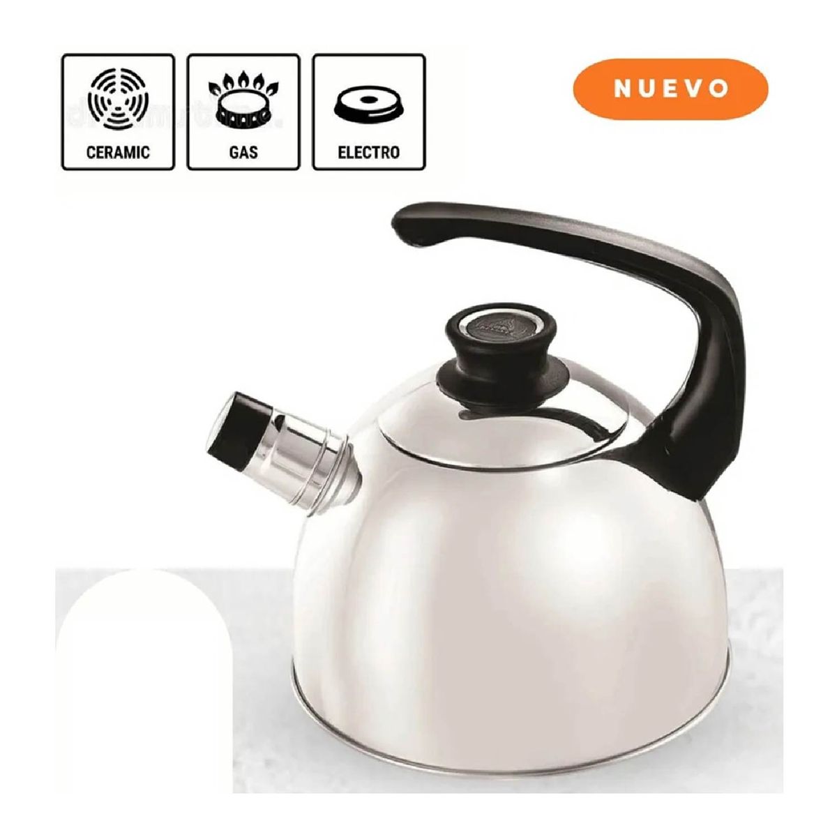 RECORD - Tetera RECORD Acero. Inox cap 4 L