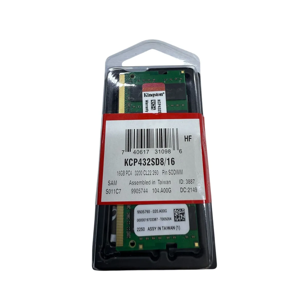 KINGSTON - MEMORIA RAM PARA LAPTOP DDR4 16GB 3200