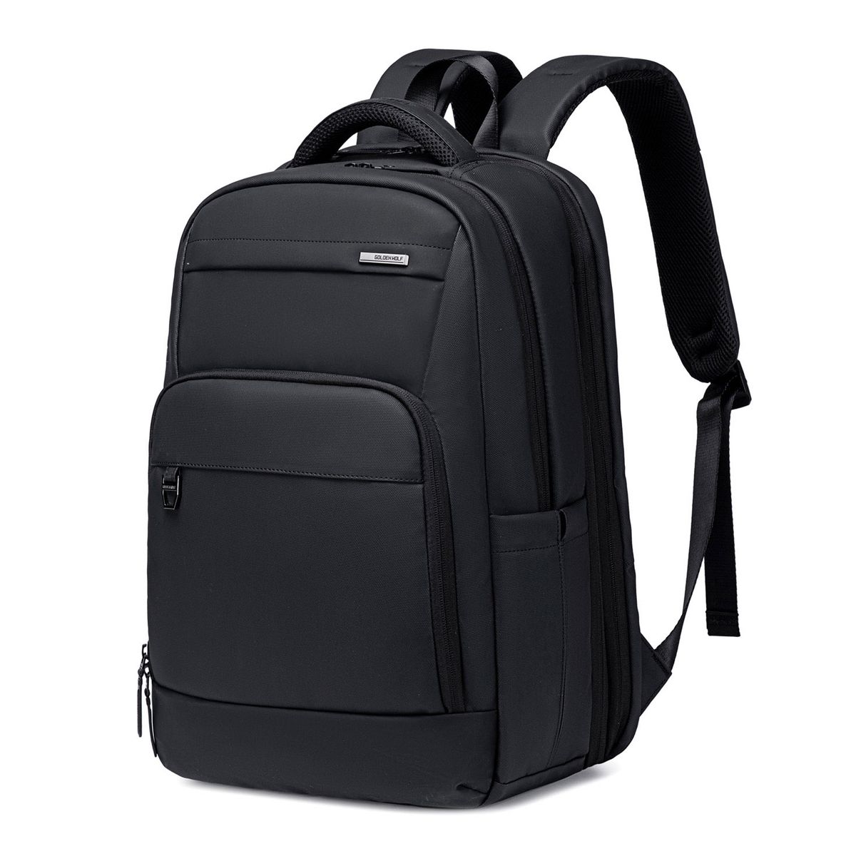 GOLDEN WOLF - Mochila Golden Wolf GB00708 Expandible Viaje Laptop Negro