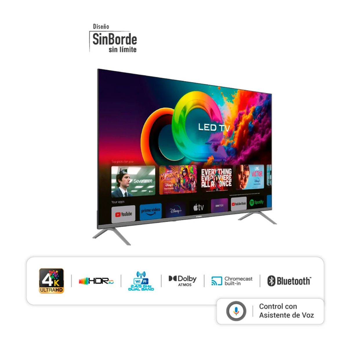 HYUNDAI - TELEVISOR  HYUNDAI QLED 55" UHD SMART TV HYLED5529QG