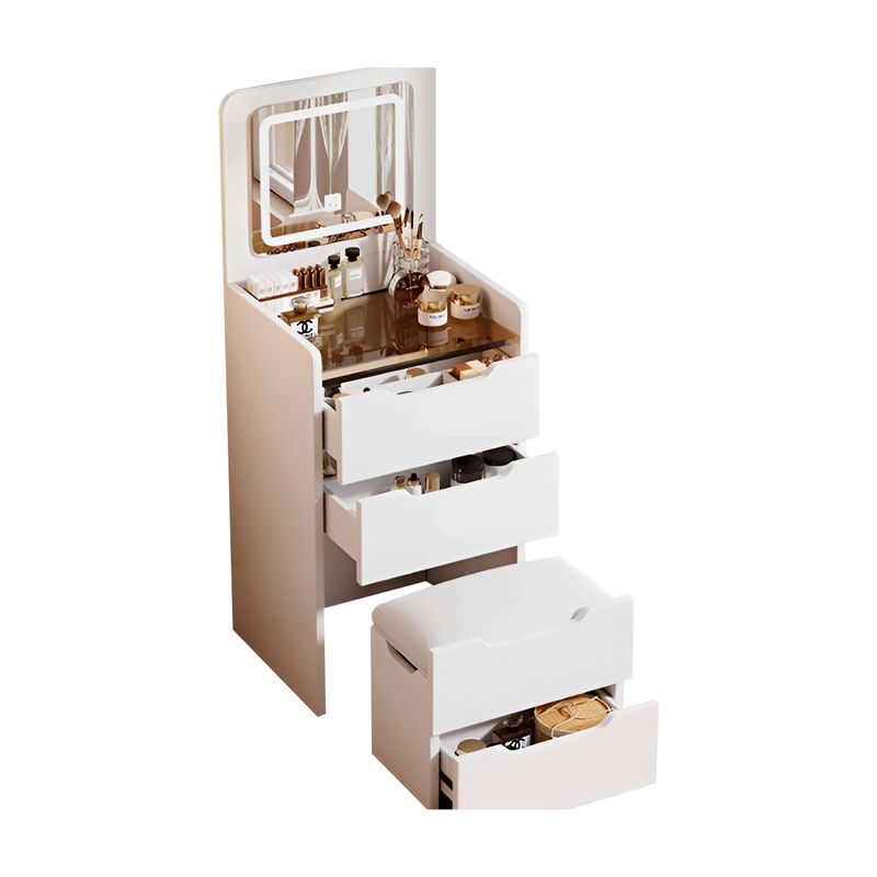 GENERICO - Tocador con sillón plegable con luces Blanco