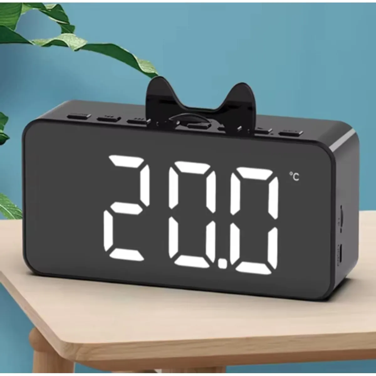 GENERICO - Reloj Digital Despertador Gatito Bluetooth Radio Portatil Escritorio