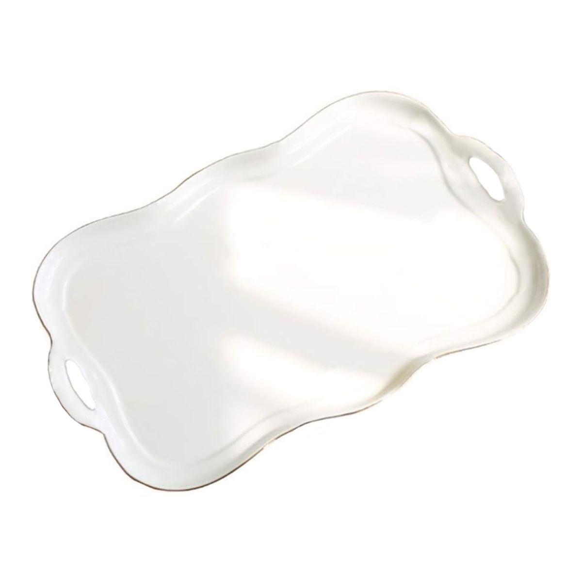 INSPIRA - Bandeja de Cerámica con Borde Ondulado