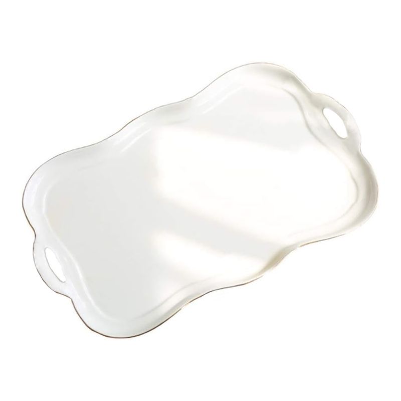 INSPIRA - Bandeja de Cerámica con Borde Ondulado