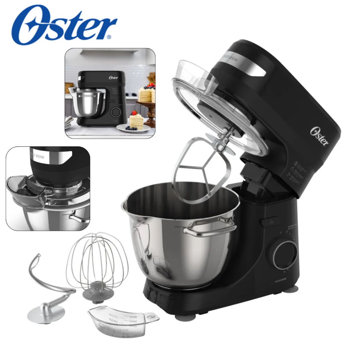 OSTER - Batidora Planetaria Oster 850W  Negra FPSTSMPL2B