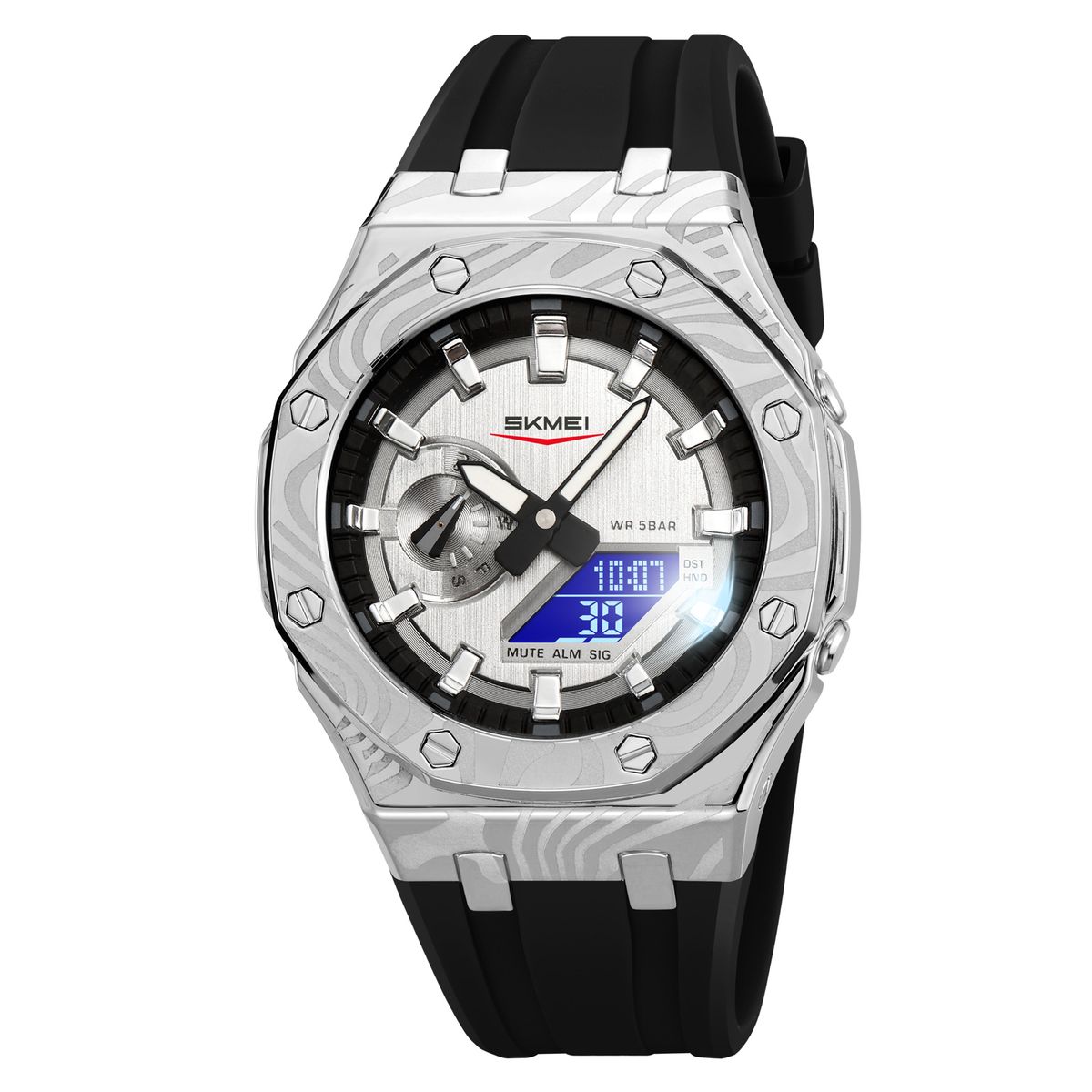 SKMEI - Reloj Skmei 2471 Morado Correa Silicona Hora Mundial