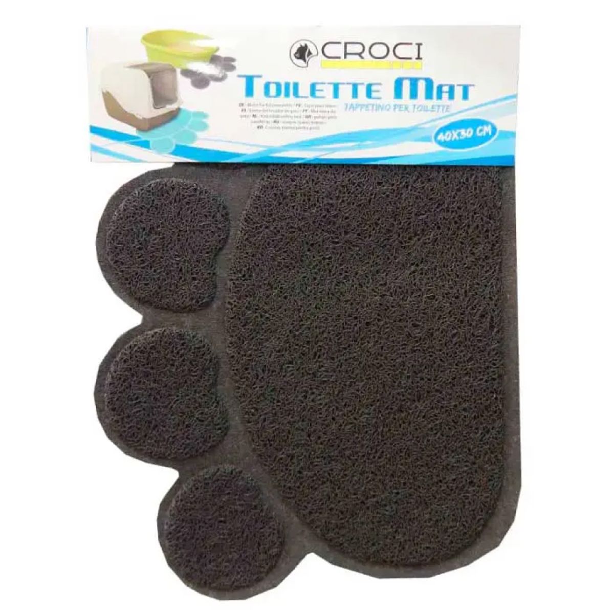 CROCI - Salida de Arenero En Forma De Huella  Gris