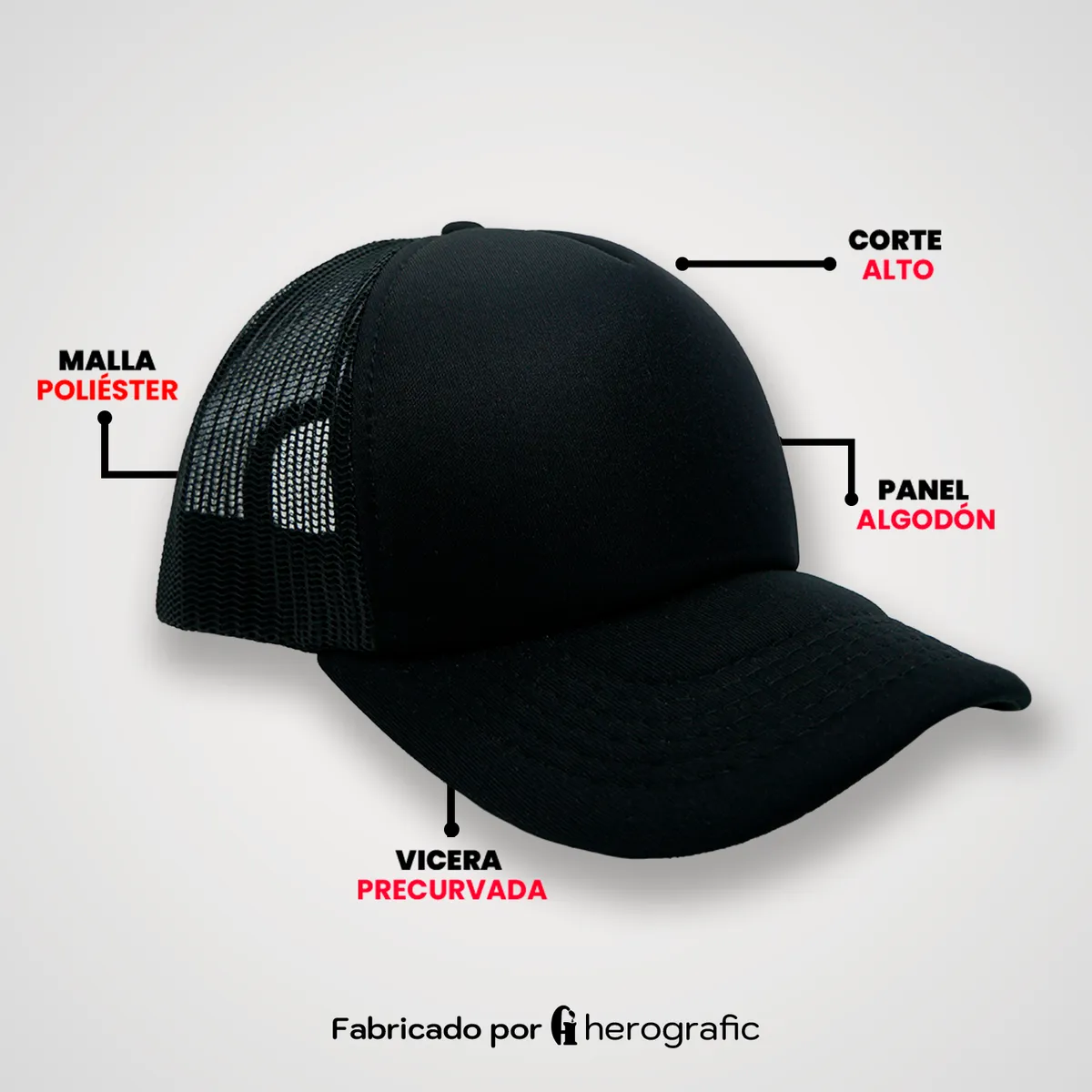 GENERICO - Gorra Trucker Malla Importada