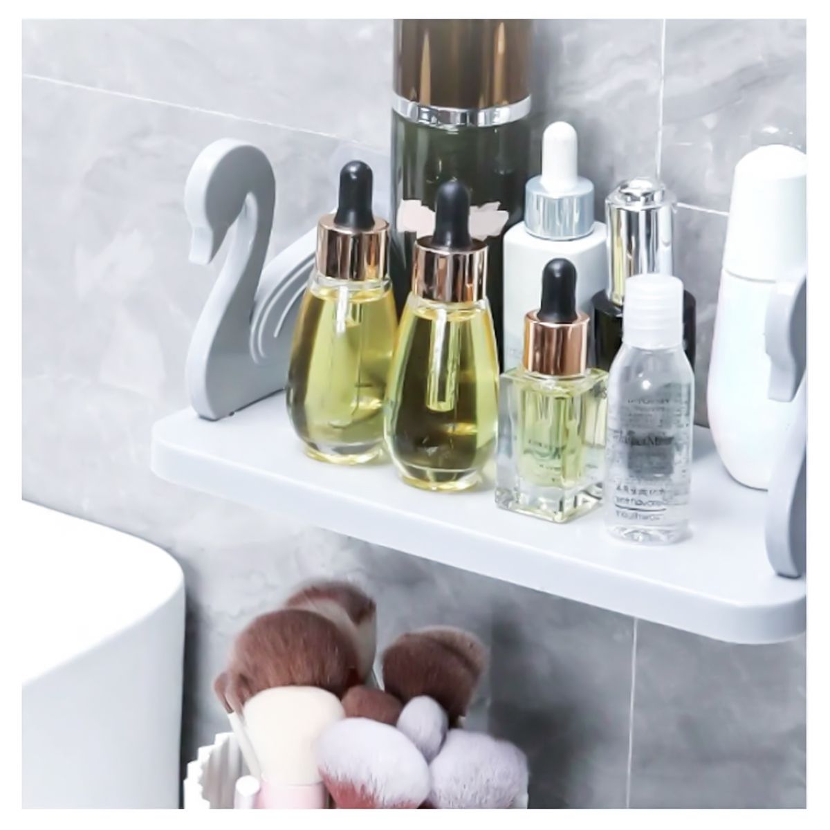 GENERICO - REPISA DISEÑO CISNE ADHESIVA 28 CM FACIL USO