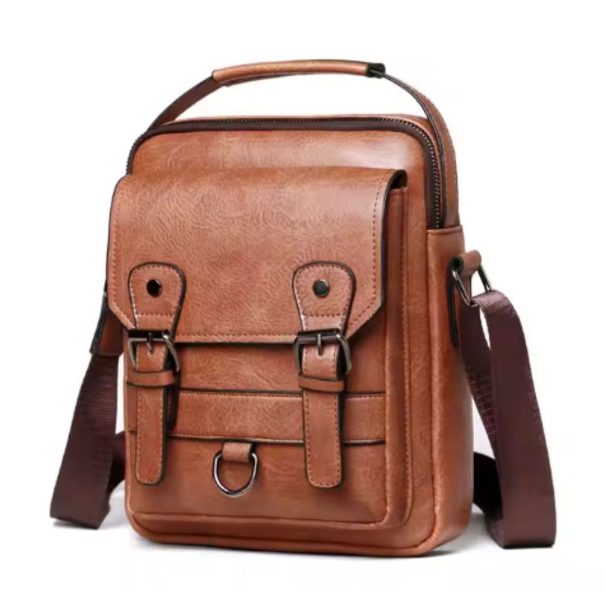 GENERICO - Bolso de cuero PU multiuso ejecutivo doble correa