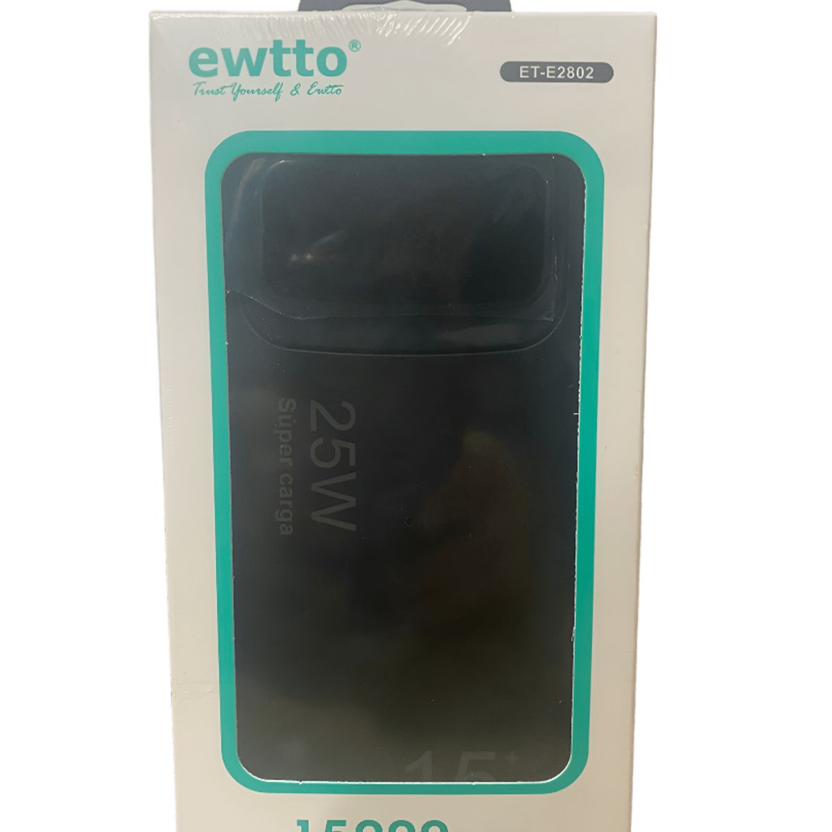 EWTTO - EWTTO Power Bank ET-E2802 15000mAh Carga Rápida con Pantalla Digital