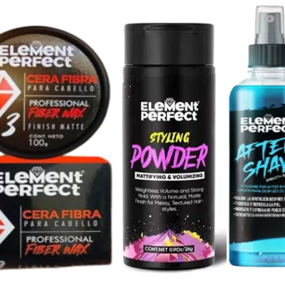 ELEMENT - PACK ELEMENT PERFEC CERA MATE POLVO TEXTURIZADOR Y AFTER SHAVE