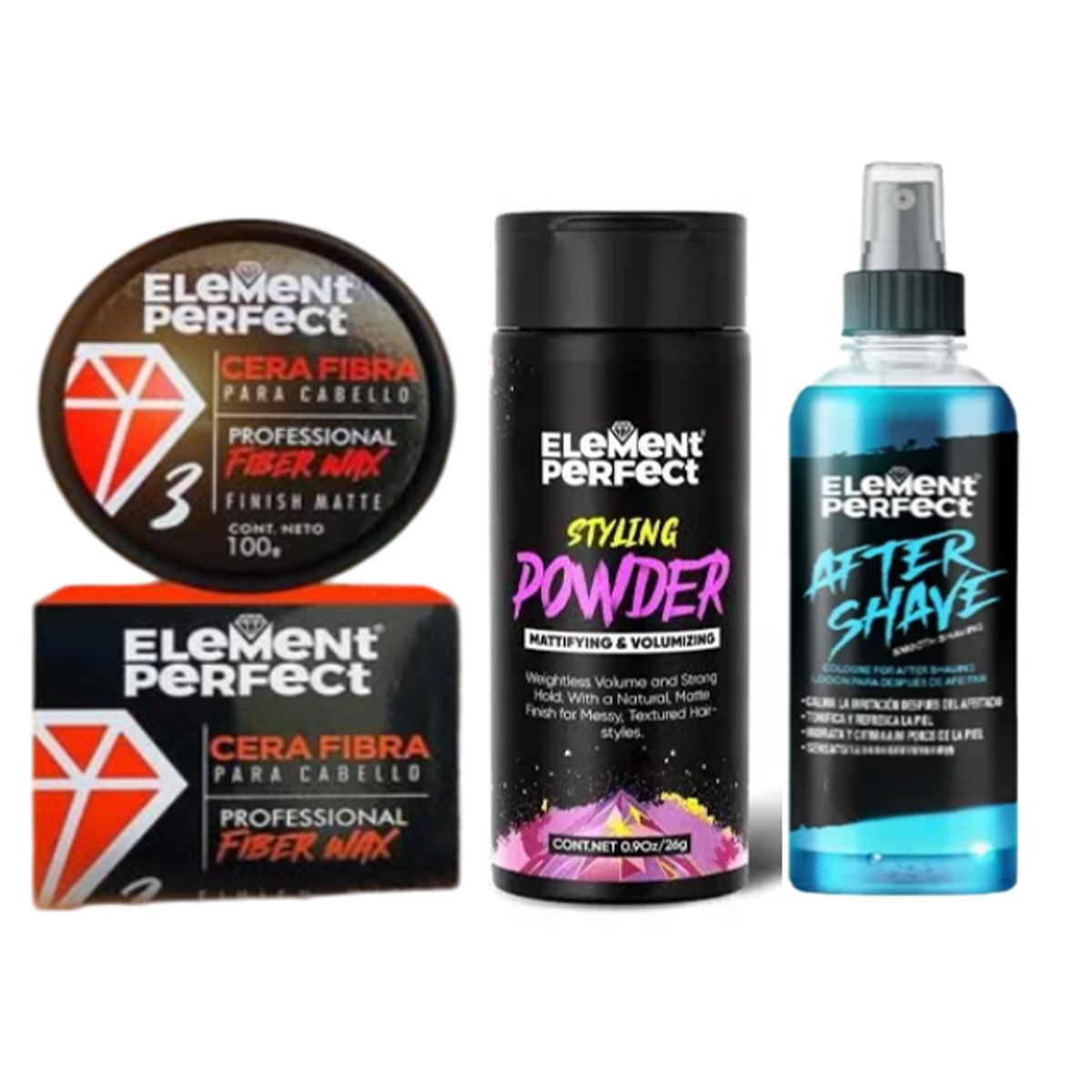 ELEMENT - PACK ELEMENT PERFEC CERA MATE POLVO TEXTURIZADOR Y AFTER SHAVE