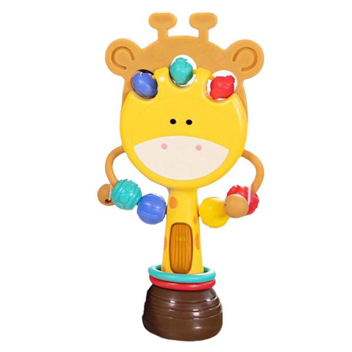 GENERICO - SONAJERO MUSICAL TAMBOR EN FORMA DE JIRAFA