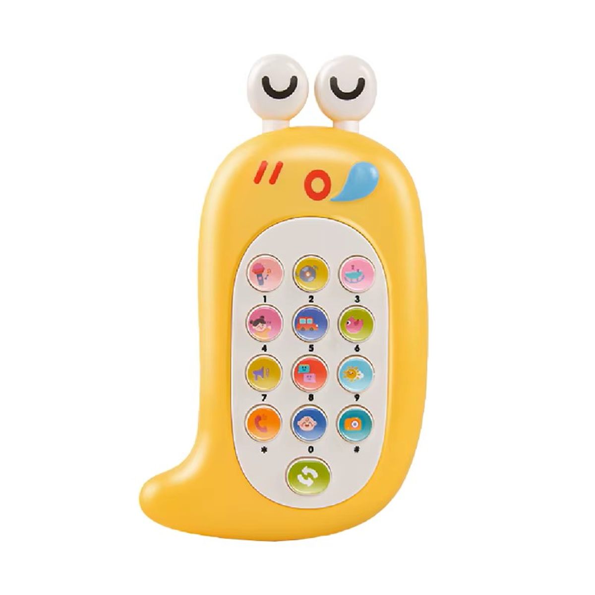 GENERICO - CELULAR ANIMADO CARACOL - AMARILLO