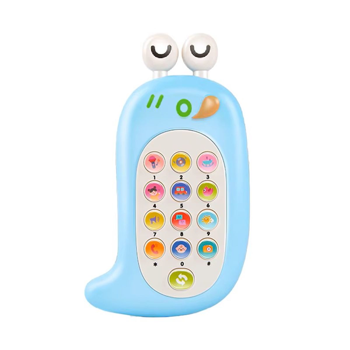 GENERICO - CELULAR ANIMADO CARACOL - CELESTE