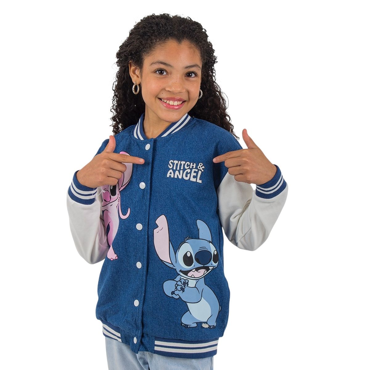 DISNEY - CASACA LILO & STITCH NIÑA CELESTE