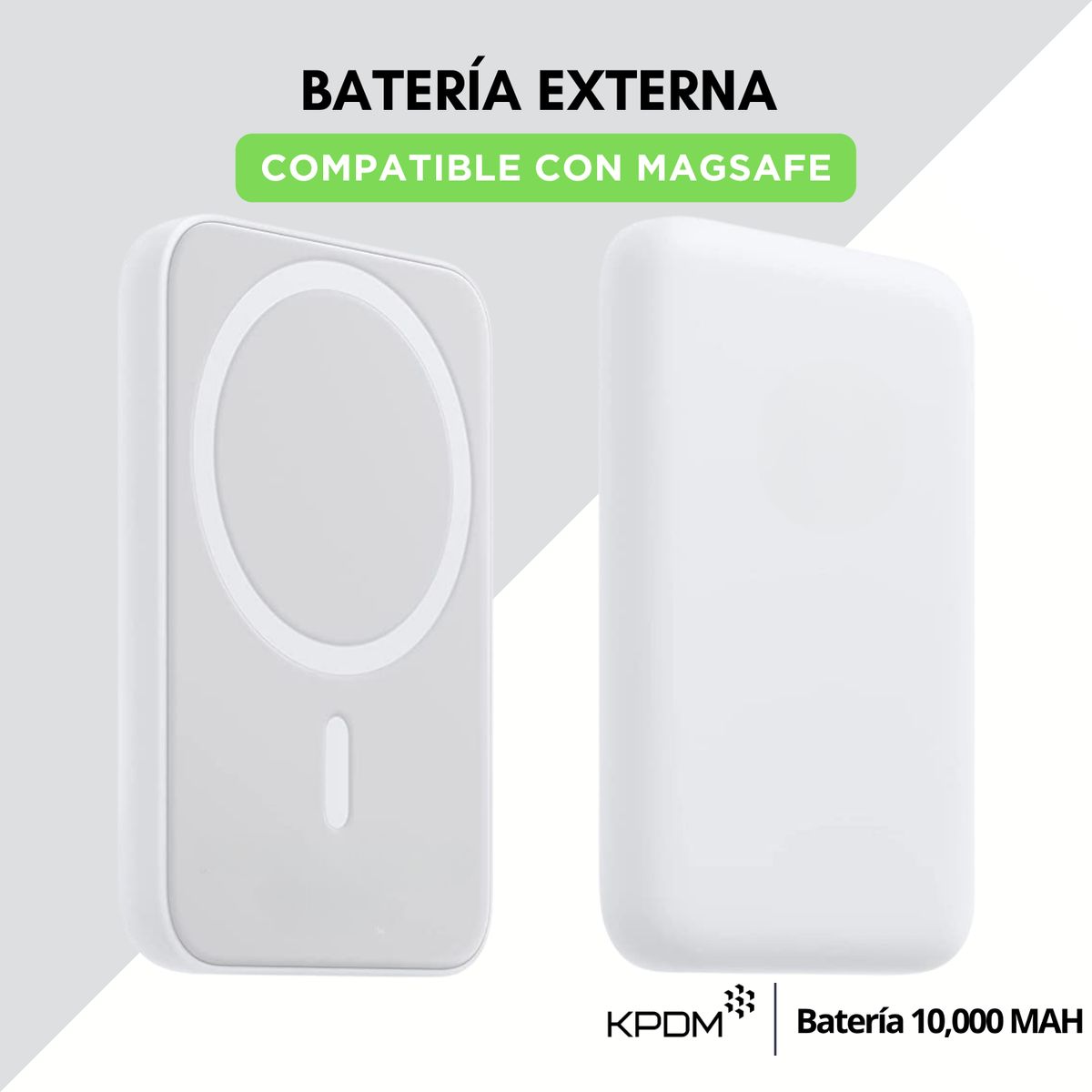 GENERICO - Batería externa para iPhone 10000 MAH compatible con Magsafe