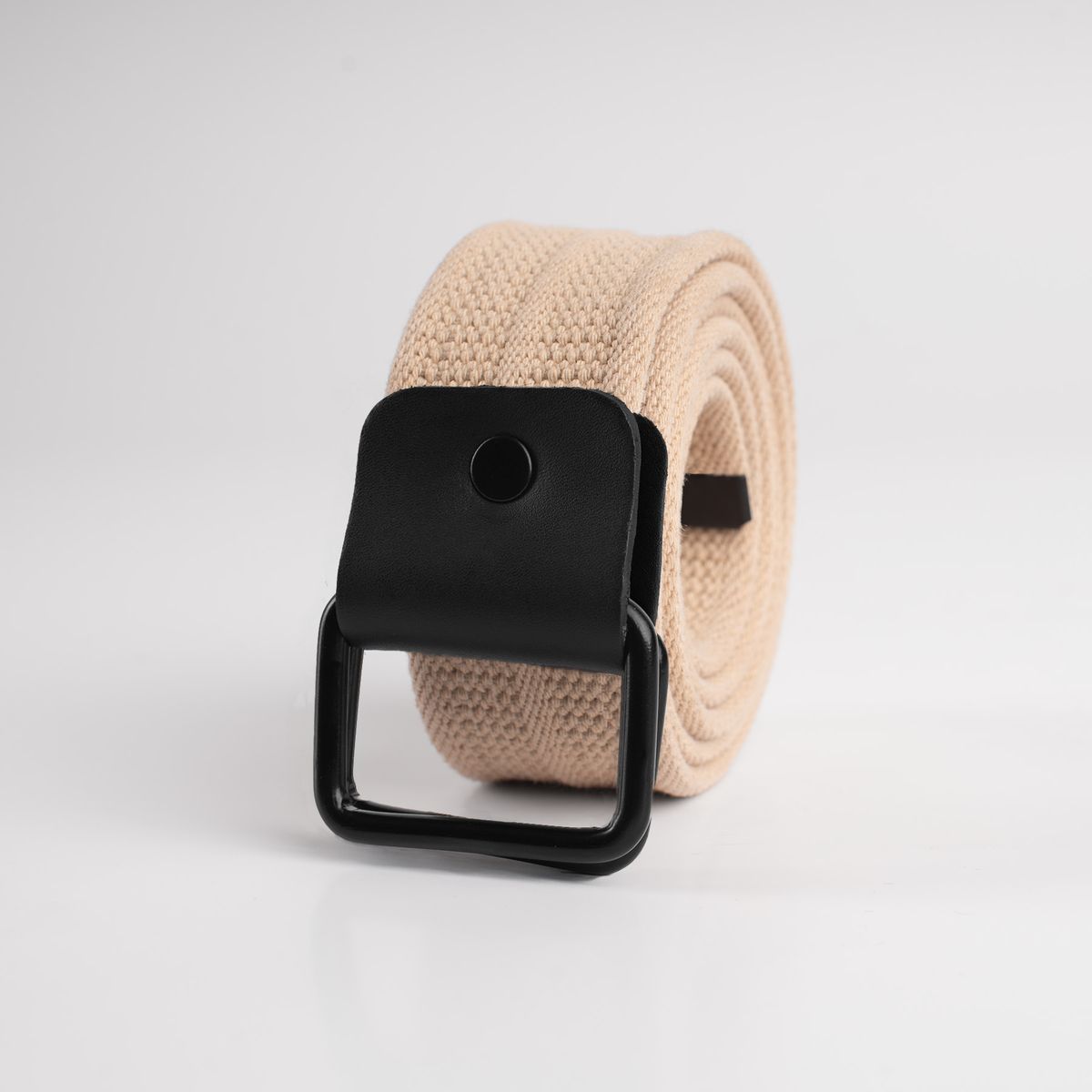 GENERICO - CORREA DE ALGODÓN DOBLE D-RING HUESO