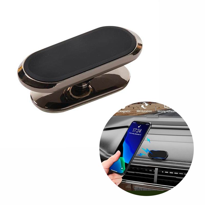 GENERICO - Soporte Celular Magnético holder 360 color Bronce para Carro auto