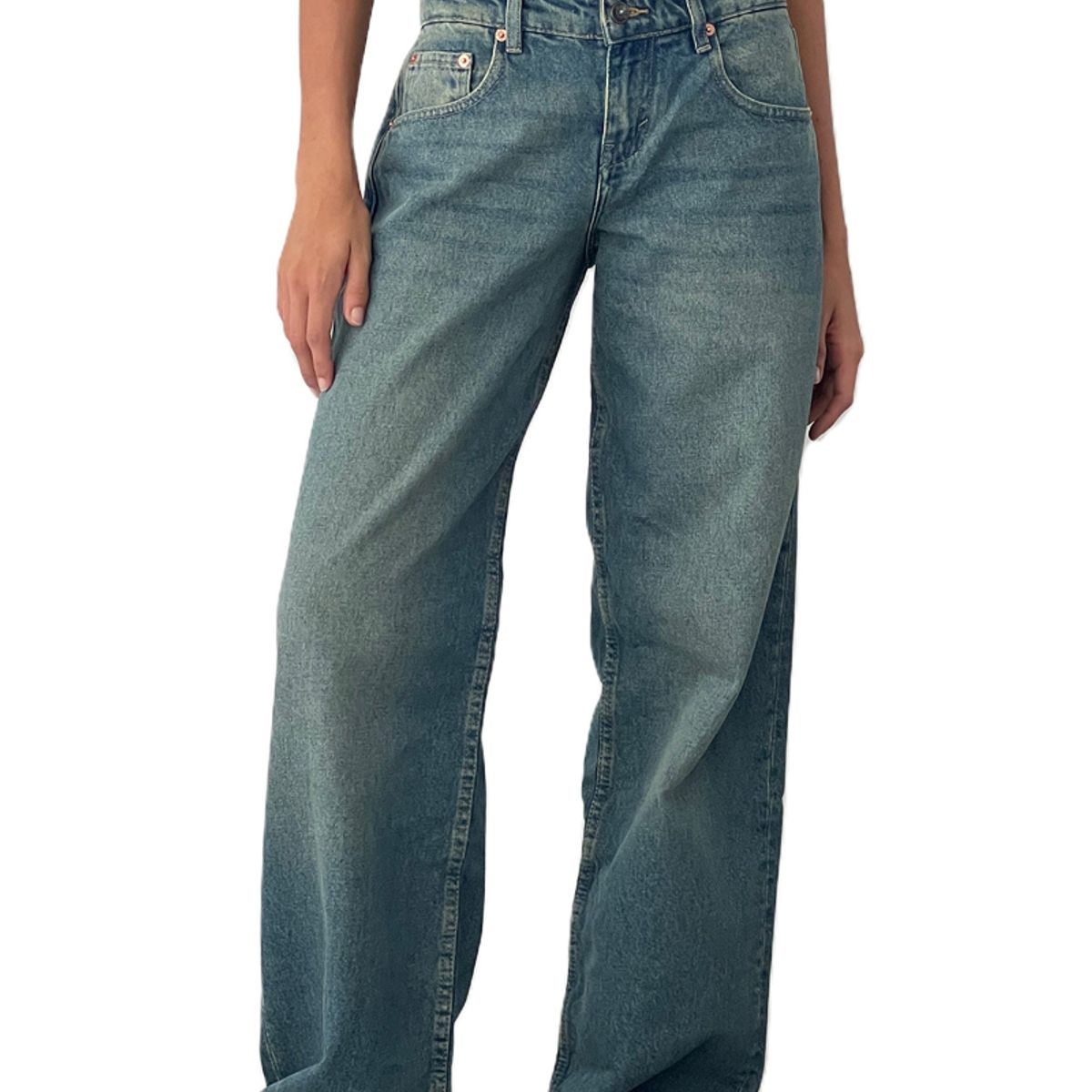 TIOZONEY - Jeans rectos para mujeres