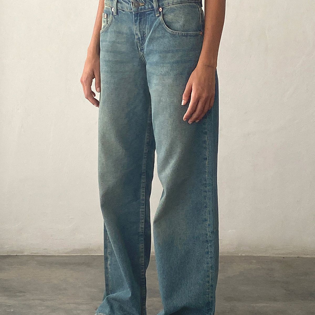 TIOZONEY - Jeans rectos para mujeres