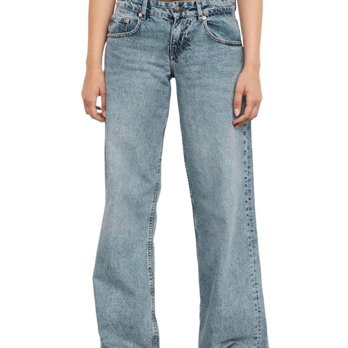 TIOZONEY - Jeans rectos para mujeres