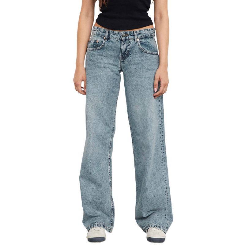 TIOZONEY - Jeans rectos para mujeres