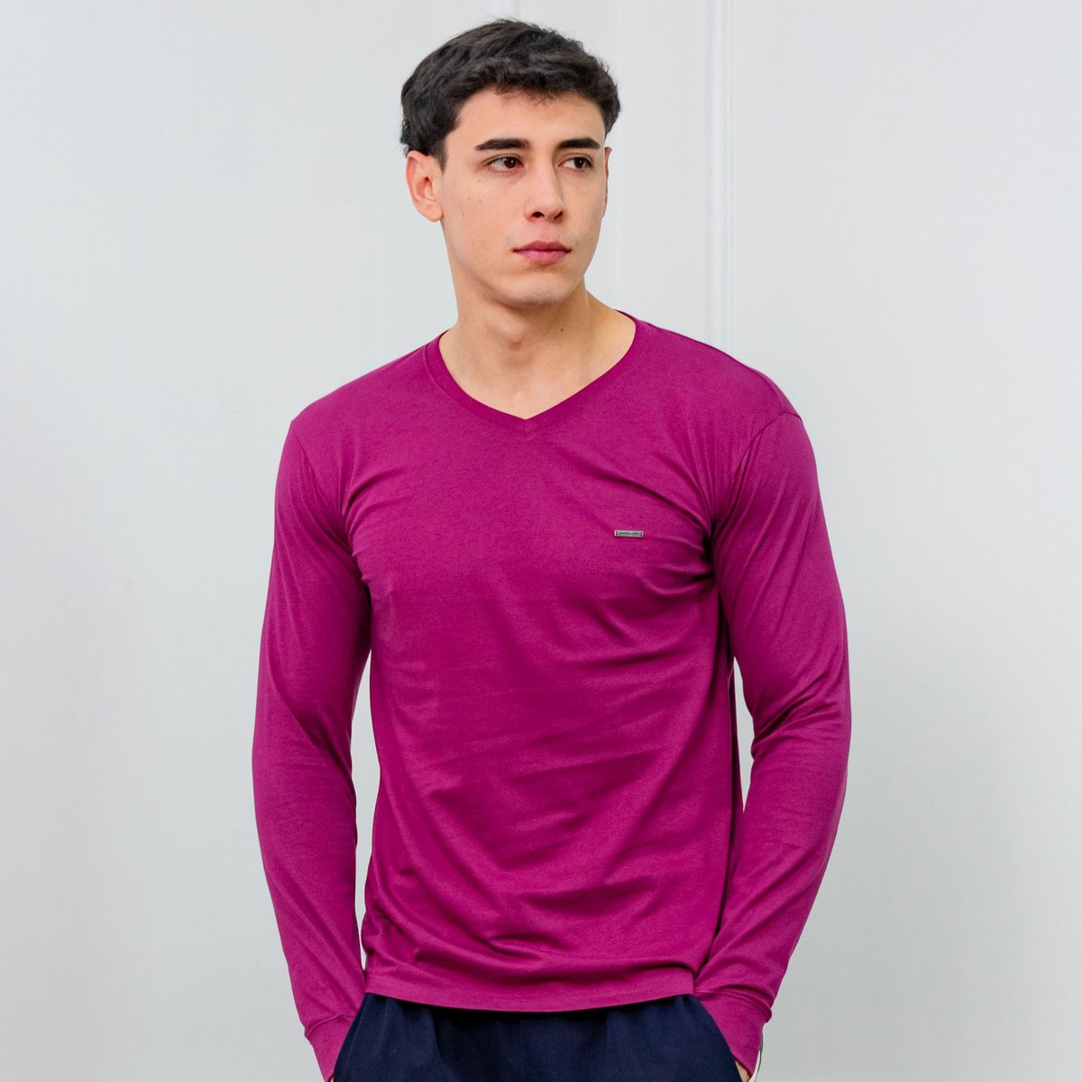 A VANTGARDESTYLE - POLO SLIM FIT CABALLERO ML - JERSEY 100% ALGODON