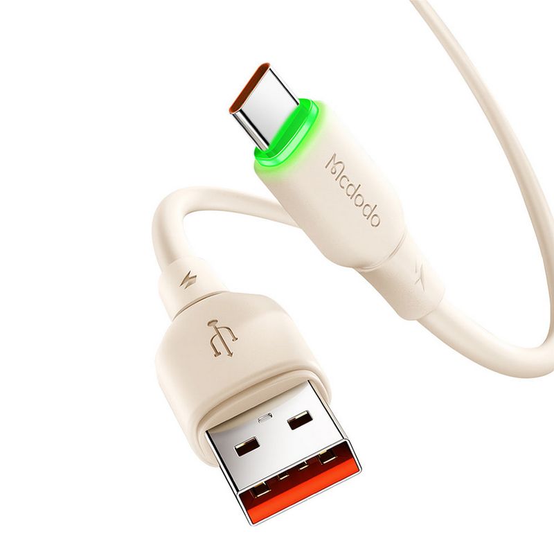 MCDODO - Cable USB C 100w 6A - Hecho en silicona Soporta QC4 - 120cm Mcdodo