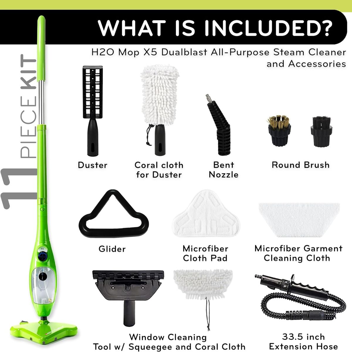 U BUY - Aspiradora de vapor de mano 5 en 1