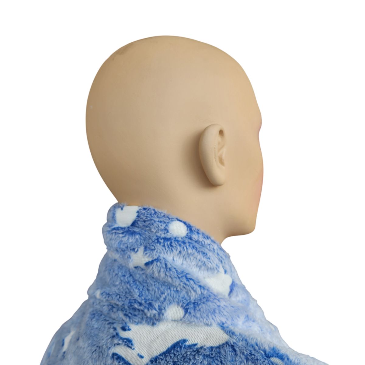 GENERICO - Toalla Bata suave con bolsillos - Azul con estrellas