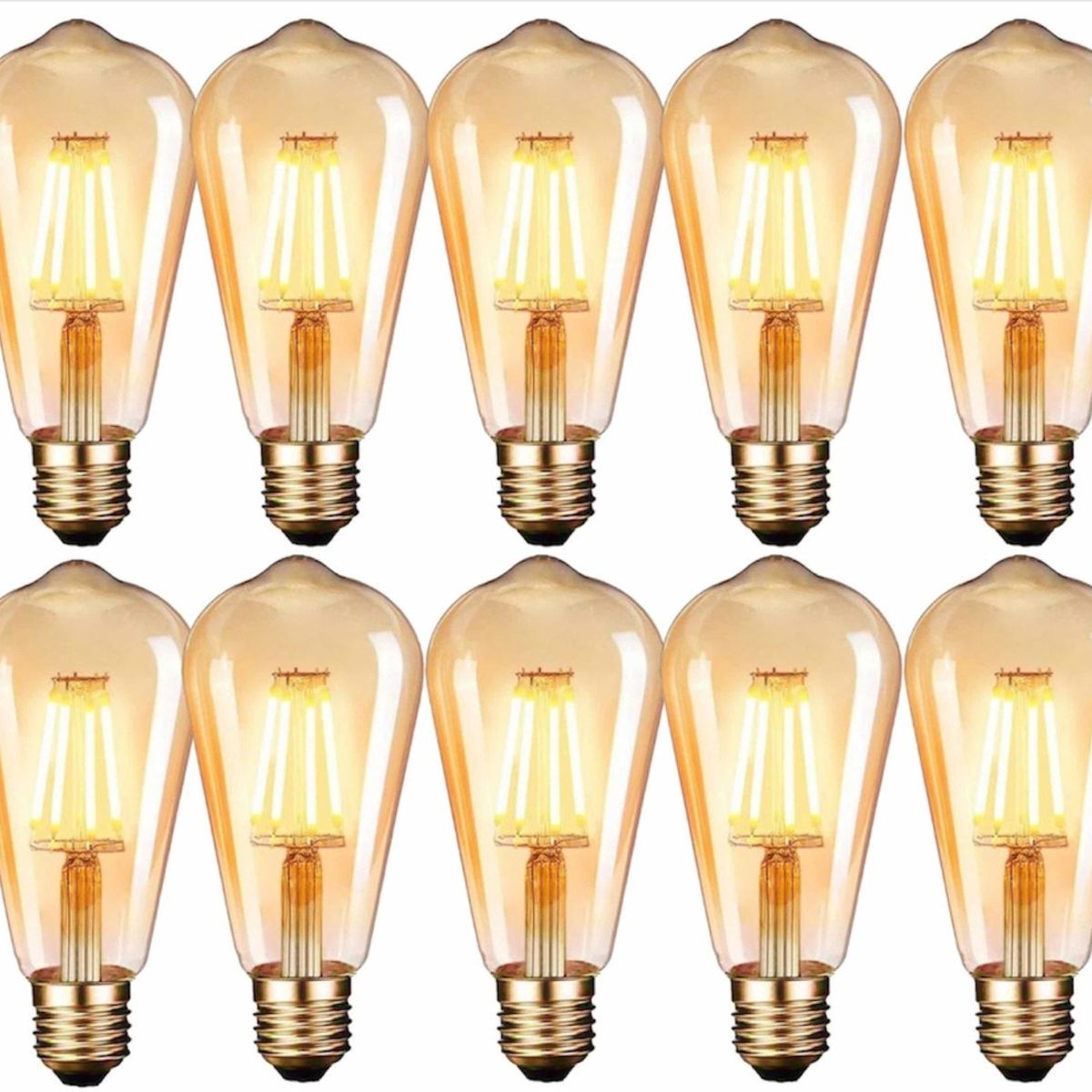 U BUY - Pack X10 Ampolletas Filamento Led Edison 4w Retro Vintage