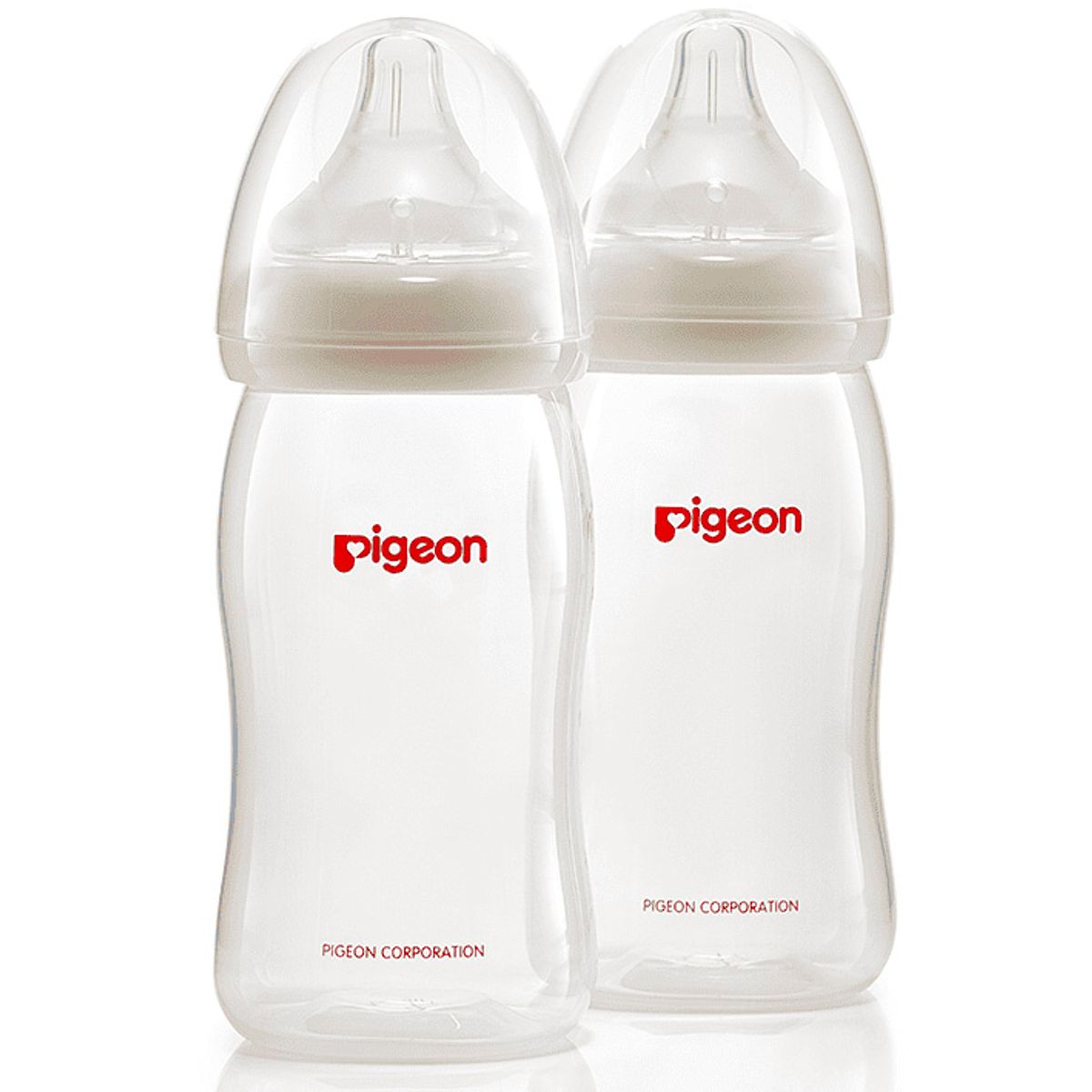 PIGEON - PACK 2 Biberón PIGEON Peristaltic Plus Boca Ancha 240 Ml