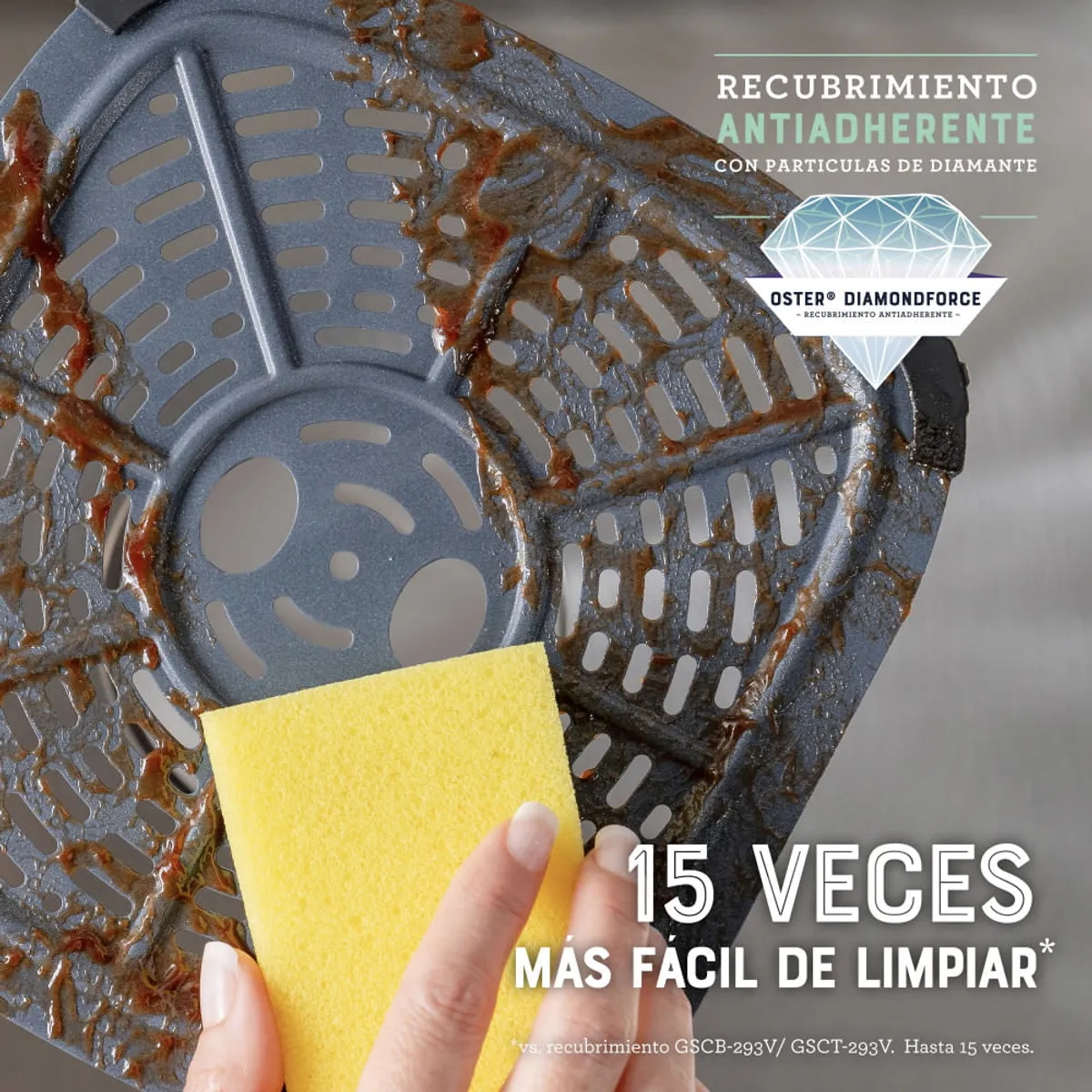 OSTER - Freidora de Aire Digital OSTER de 6 Litros Negro CKSTAF60WDDF