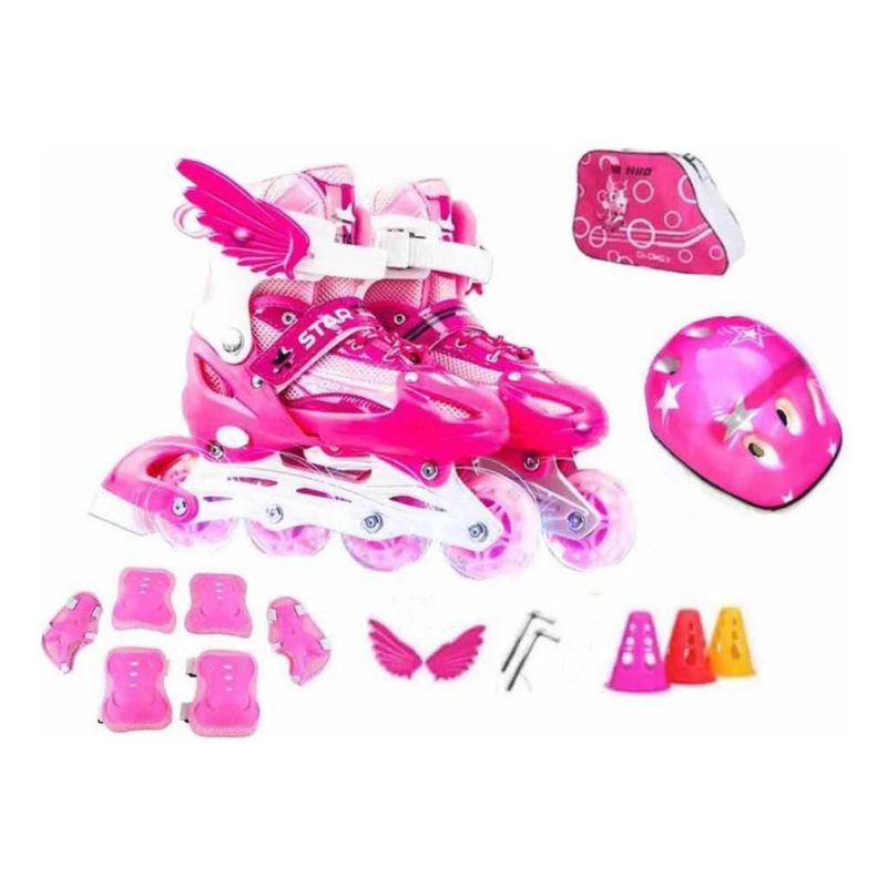 EASY FIT - Patines Roller Ajustables Niño Y Niña Ala Bolsa Barricada L