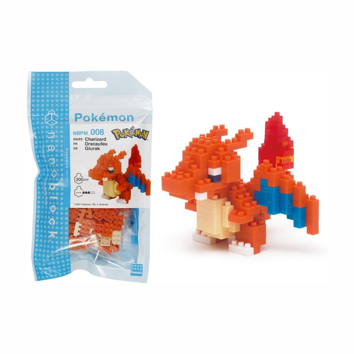 POKEMON - Pokemon Nanoblock Charizard 200 Piezas