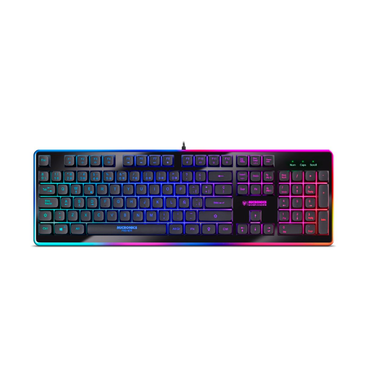 MICRONICS - Teclado Gamer RGB Micronics Fisher K801R