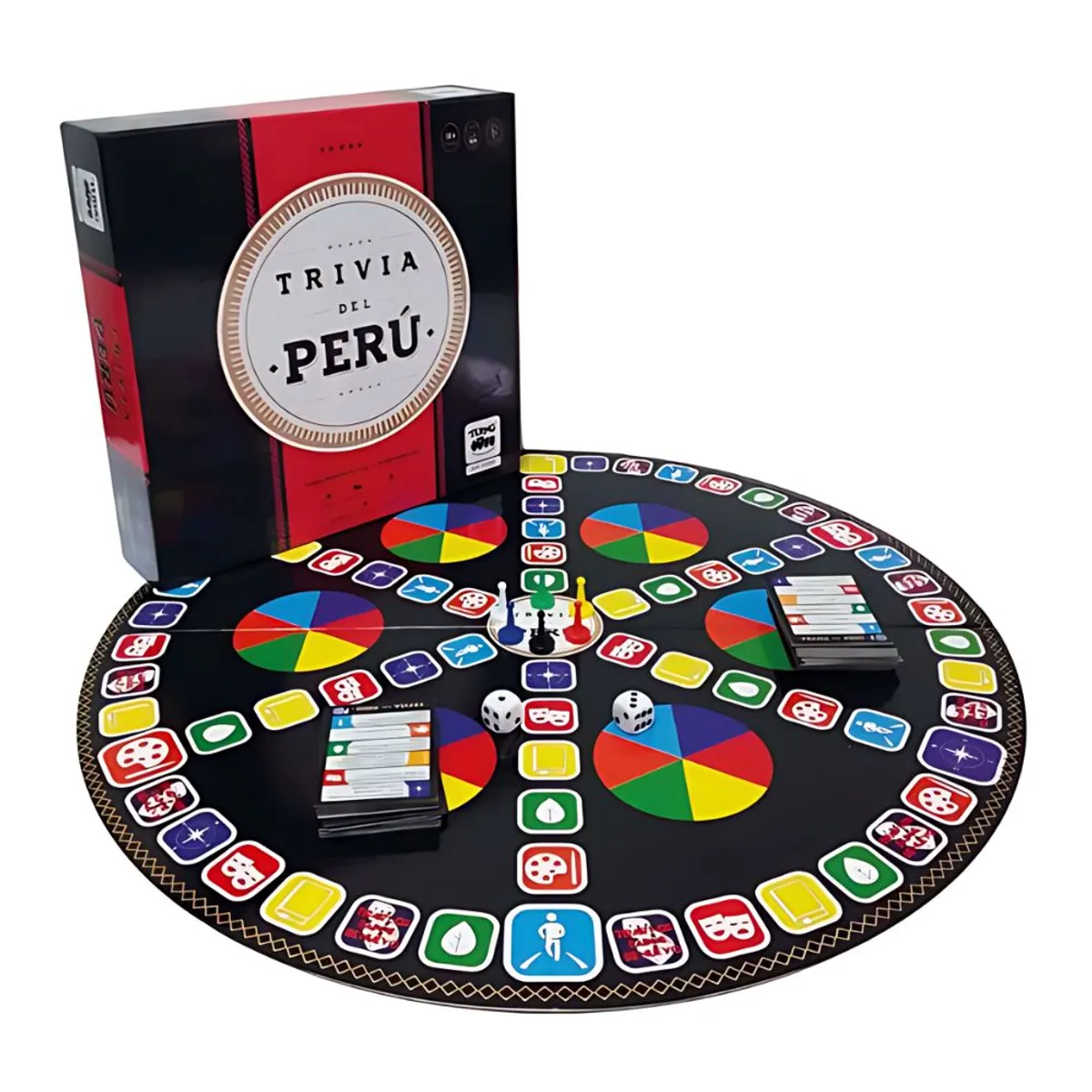 GENERICO - Juego de Trivia del Perú Cartas Juego de mesa Generico