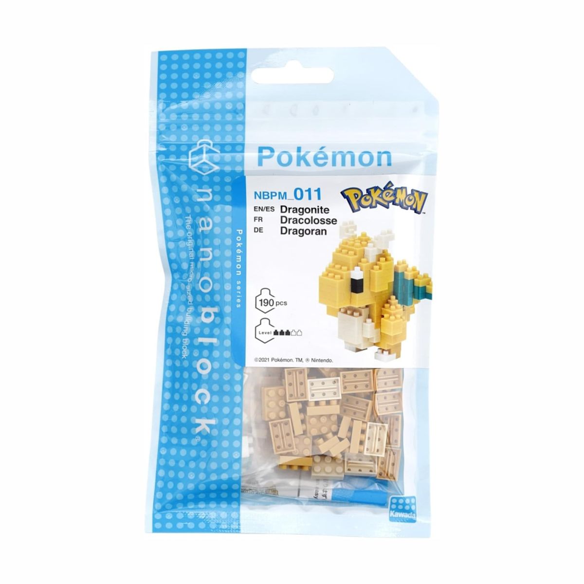 POKEMON - Pokemon Nanoblock Dragonite 190 Piezas
