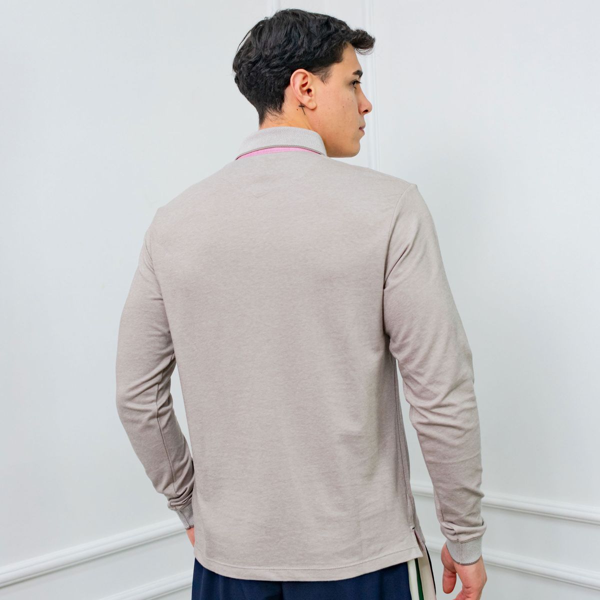 A VANTGARDESTYLE - POLO BOX REGULAR FIT CABALLERO ML - PIQUE LYCRADO